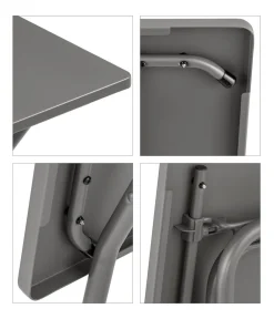 Lafuma Klapptische - Klapptisch Balcony Tab 120, ca. B120/H72/T70 cm Grau