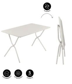 Lafuma Klapptische - Klapptisch Balcony Tab 120, ca. B120/H72/T70 cm Beige