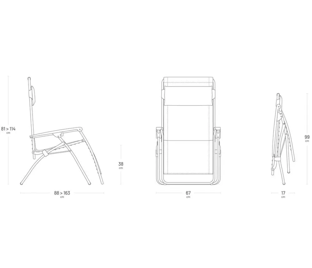 Lafuma Relaxliege R Clip, ca. B67/H114/T88 cm Gelb Sale