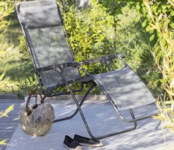 Lafuma Relaxliegen - Relaxliege R Clip, ca. B67/H114/T88 cm Grau