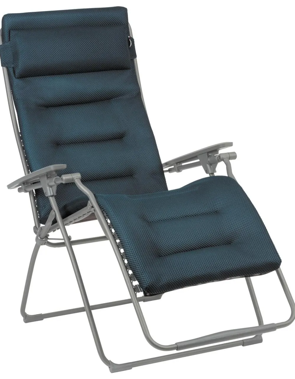 Lafuma Gartenstühle Metall|Klappliegen - Relaxsessel Futura Be Comfort XL Dunkelblau