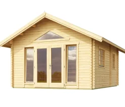 Lasita Maja Gartenhäuser & Gerätehäuser > Blockbohlenhaus Caroline 2.2, ca. B675/H330,6/T489,9 cm