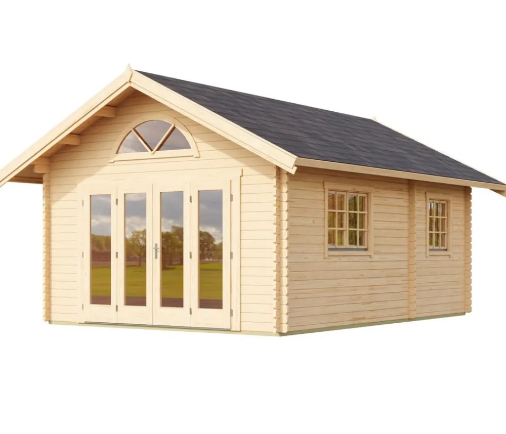 Lasita Maja Gartenhäuser & Gerätehäuser > Blockbohlenhaus Caroline 2.3, ca. B675/H330,6/T489,9 cm