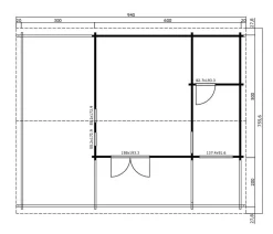 Lasita Maja Ferienhaus Blue Nile, ca. B940/H333,2/T756 cm Natur Outlet