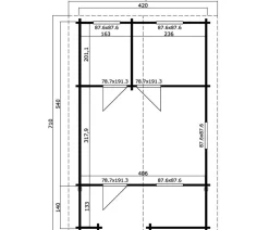 Lasita Maja Ferienhaus Elba, ca. B487,2/H265,2/T710 cm Natur Outlet