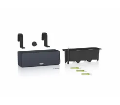LECHUZA® BALCONISSIMA Color, All-in-One-Set, ca. B40/H14/T14 cm Dunkelgrau Clearance
