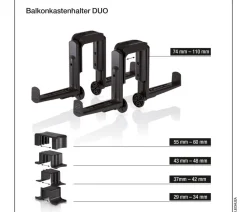 LECHUZA® Mehr Blumentopfzubehör > Balkonkastenhalter DUO für Balconera