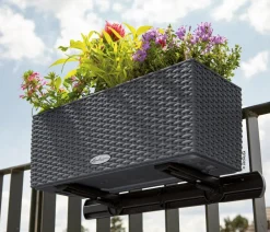 LECHUZA® Mehr Blumentopfzubehör - Balkonkastenhalter-Ergänzung für Balconera 40/50 cm Schwarz