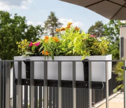 LECHUZA® Mehr Blumentopfzubehör - Balkonkastenhalter-Ergänzung für Balconera 40/50 cm Schwarz