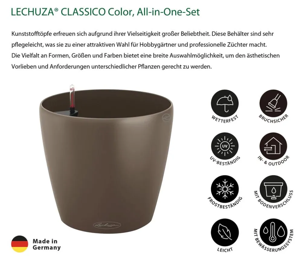 LECHUZA® Lechuza Pflanzgefäße & Töpfe|Blumentöpfe & Übertöpfe > CLASSICO Color, All-in-One-Set