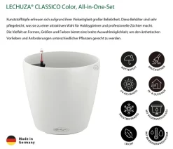 LECHUZA® CLASSICO Color, All-in-One-Set Weiß Hot