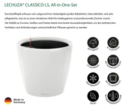 LECHUZA® Lechuza Pflanzgefäße & Töpfe|Lechuza Tischgefäße > CLASSICO LS, All-in-One-Set