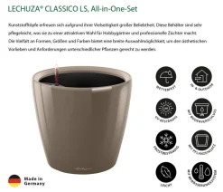 LECHUZA® CLASSICO LS, All-in-One-Set Taupe Discount
