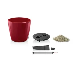 LECHUZA® CLASSICO LS, All-in-One-Set Dunkelrot Outlet