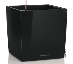 LECHUZA® CUBE, All-in-One Set Schwarz Hot