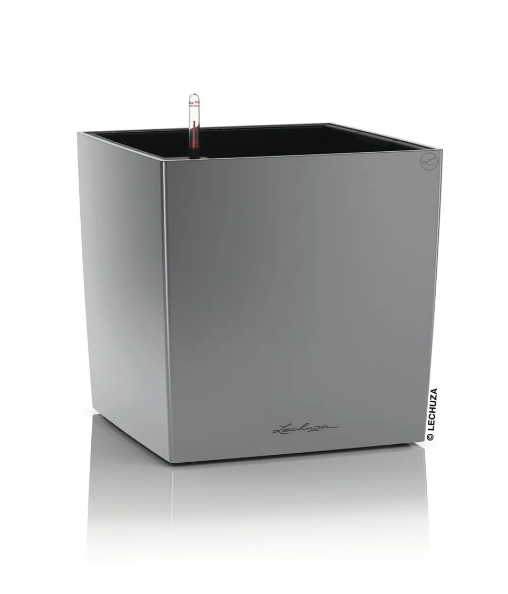 LECHUZA® CUBE, All-in-One Set Silber Online