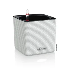 LECHUZA® Lechuza Tischgefäße|Lechuza Pflanzgefäße & Töpfe - CUBE Color, All-in-One Set Weiß