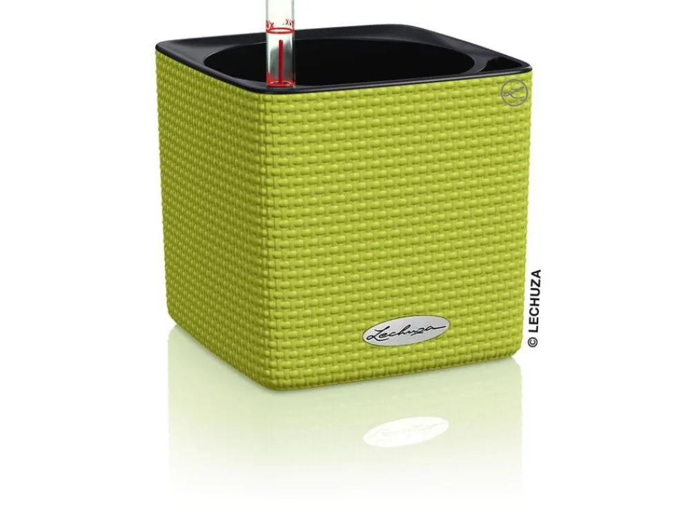 LECHUZA® Lechuza Tischgefäße|Lechuza Pflanzgefäße & Töpfe - CUBE Color, All-in-One Set Lemon
