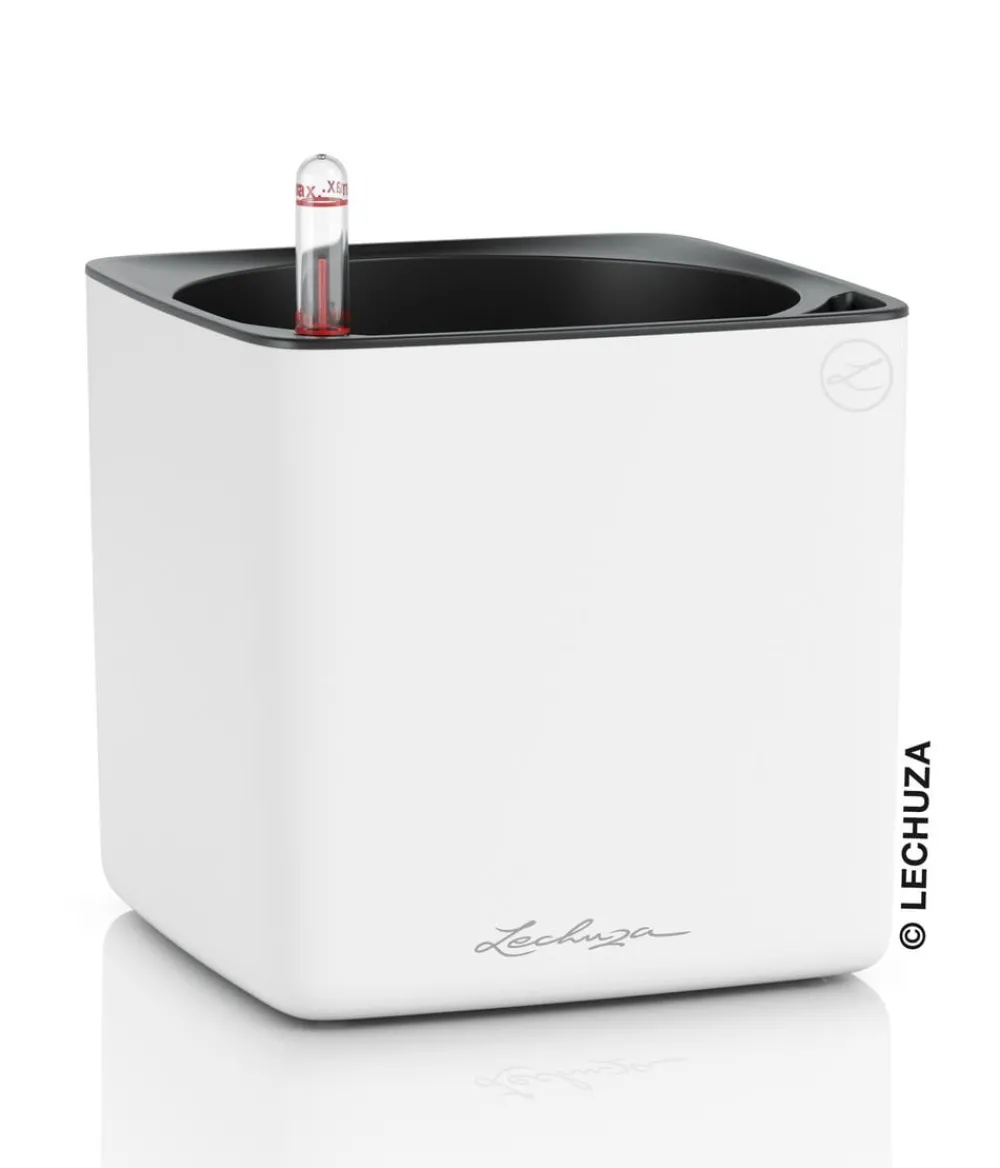 LECHUZA® Lechuza Tischgefäße|Lechuza Pflanzgefäße & Töpfe > CUBE Premium, All-in-One Set, matt