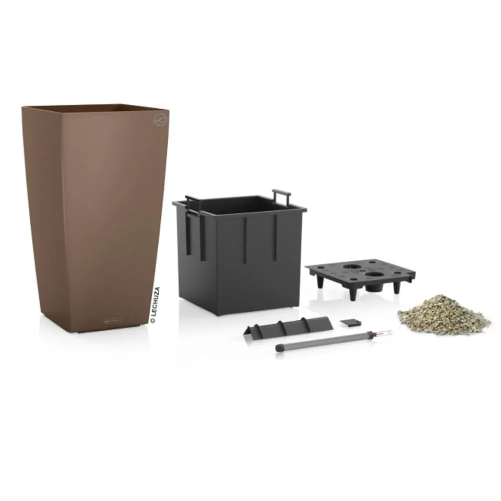 LECHUZA® Lechuza Pflanzgefäße & Töpfe|Blumentöpfe & Übertöpfe > CUBICO Color, All-in-One-Set