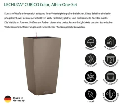 LECHUZA® Lechuza Pflanzgefäße & Töpfe|Blumentöpfe & Übertöpfe > CUBICO Color, All-in-One-Set