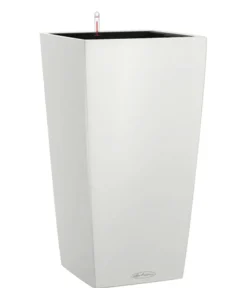 LECHUZA® Lechuza Pflanzgefäße & Töpfe|Blumentöpfe & Übertöpfe - CUBICO Color, All-in-One-Set Weiß
