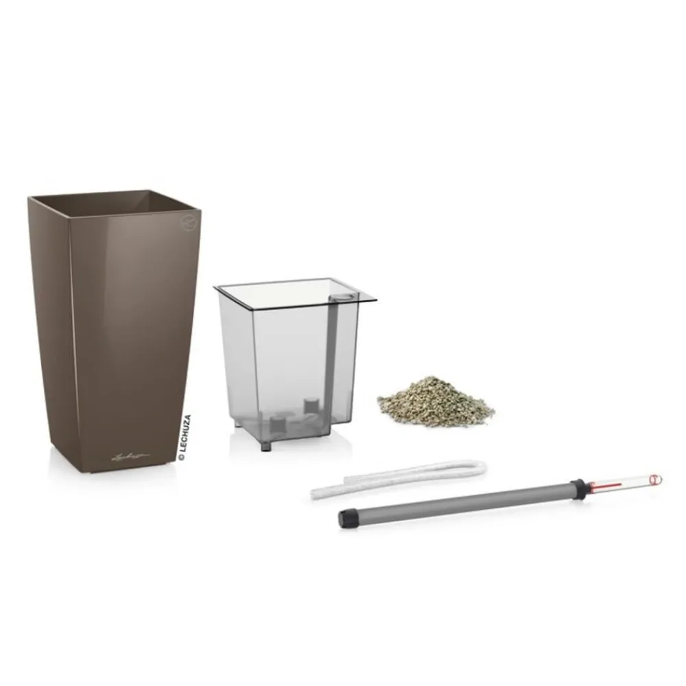 LECHUZA® Lechuza Pflanzgefäße & Töpfe|Blumentöpfe & Übertöpfe > CUBICO Premium, All-in-One-Set