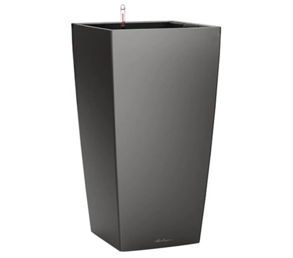 LECHUZA® CUBICO Premium, All-in-One-Set Dunkelgrau Best