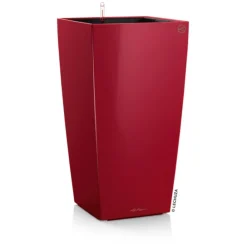 LECHUZA® CUBICO Premium, All-in-One-Set Dunkelrot Clearance
