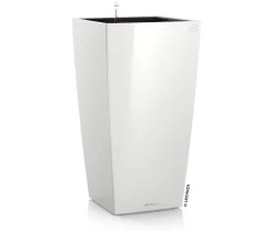 LECHUZA® Lechuza Pflanzgefäße & Töpfe|Blumentöpfe & Übertöpfe - CUBICO Premium, All-in-One-Set Weiß