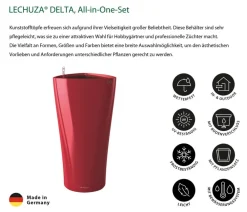 LECHUZA® Lechuza Pflanzgefäße & Töpfe|Blumentöpfe & Übertöpfe > DELTA, All-in-One-Set
