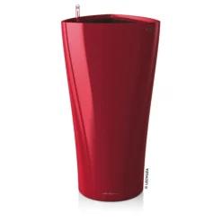 LECHUZA® Lechuza Pflanzgefäße & Töpfe|Blumentöpfe & Übertöpfe - DELTA, All-in-One-Set Dunkelrot