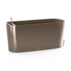 LECHUZA® DELTA, All-in-One-Set, hochglanz Hellbraun Clearance