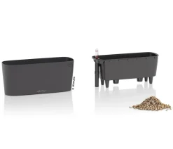 LECHUZA® Lechuza Tischgefäße|Lechuza Pflanzgefäße & Töpfe > DELTA, All-in-One-Set, matt
