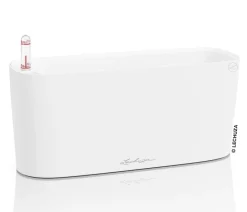 LECHUZA® Lechuza Tischgefäße|Lechuza Pflanzgefäße & Töpfe - DELTA, All-in-One-Set, matt Weiß