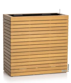 LECHUZA® Lechuza Pflanzgefäße & Töpfe|Blumentöpfe & Übertöpfe - Holz-Kasten PALO Natural Wood 80, rechteckig Hellbraun