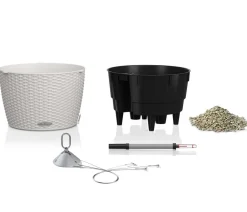 LECHUZA® Lechuza Pflanzgefäße & Töpfe > Kunststoff-Hängeampel Nido Cottage inkl. Pflanzeinsatz, rund, ca. Ø36,3/H24,2 cm