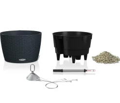LECHUZA® Lechuza Pflanzgefäße & Töpfe > Kunststoff-Hängeampel Nido Cottage inkl. Pflanzeinsatz, rund, ca. Ø36,3/H24,2 cm