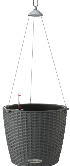 LECHUZA® Kunststoff-Hängeampel Nido Cottage Dunkelgrau Discount