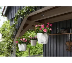 LECHUZA® Kunststoff-Hängeampel Nido Cottage Weiß Clearance