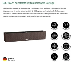 LECHUZA® Pflanzkübel & Blumenkästen|Lechuza Pflanzgefäße & Töpfe > Kunststoff-Kasten Balconera Cottage, rechteckig