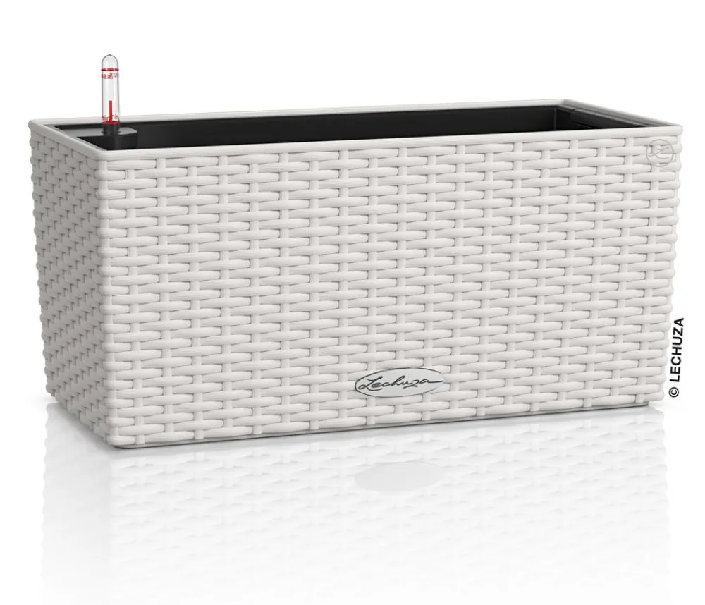 LECHUZA® Kunststoff-Kasten Balconera Cottage, rechteckig Hellgrau Discount