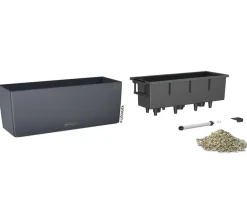 LECHUZA® Pflanzkübel & Blumenkästen|Lechuza Pflanzgefäße & Töpfe - Kunststoff-Kasten Balconera Cottage, rechteckig Beige