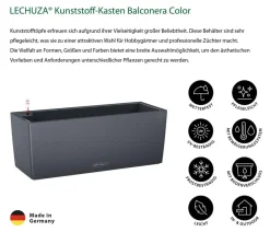 LECHUZA® Pflanzkübel & Blumenkästen|Lechuza Pflanzgefäße & Töpfe - Kunststoff-Kasten Balconera Cottage, rechteckig Beige