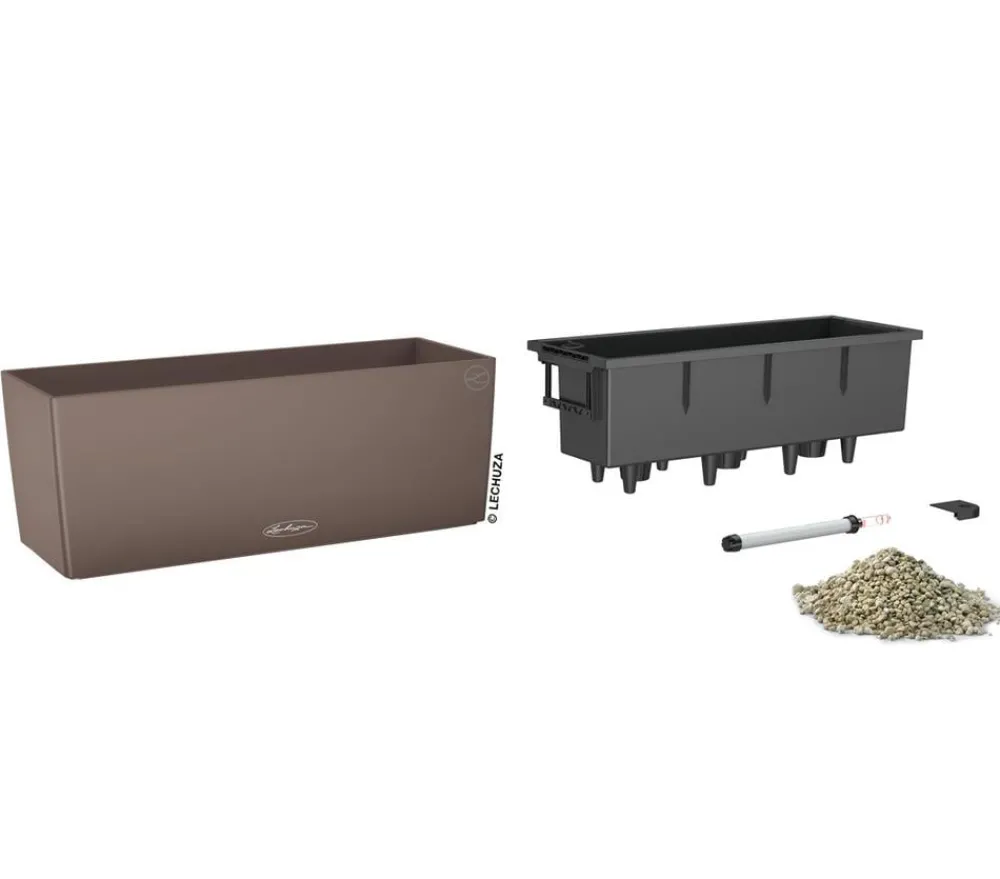 LECHUZA® Pflanzkübel & Blumenkästen|Lechuza Pflanzgefäße & Töpfe > Kunststoff-Kasten Balconera Stone, rechteckig