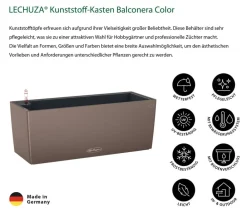 LECHUZA® Kunststoff-Kasten Balconera Color, rechteckig Braun Sale