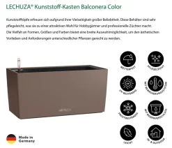 LECHUZA® Pflanzkübel & Blumenkästen|Lechuza Pflanzgefäße & Töpfe - Kunststoff-Kasten Balconera Color, rechteckig Creme