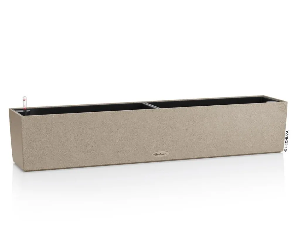 LECHUZA® Kunststoff-Kasten Balconera Stone, rechteckig Beige Best