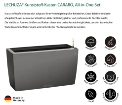 LECHUZA® Pflanzkübel & Blumenkästen|Lechuza Pflanzgefäße & Töpfe > Kunststoff-Kasten CARARO All-in-One-Set, rechteckig, ca. B75/H43/T30 cm