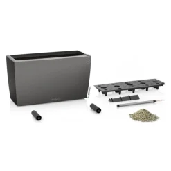 LECHUZA® Pflanzkübel & Blumenkästen|Lechuza Pflanzgefäße & Töpfe > Kunststoff-Kasten CARARO All-in-One-Set, rechteckig, ca. B75/H43/T30 cm